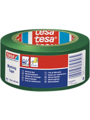 Tesa - 60760 50MM X 33 M DARKGREEN - Floor marking tape dark green 50 mmx33 m, 60760 50MM X 33 M DARKGREEN, Tesa