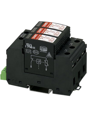 Phoenix Contact - VAL-MS 320/3+0-FM - Surge Protection Device Type 2 - 2920243, VAL-MS 320/3+0-FM, Phoenix Contact