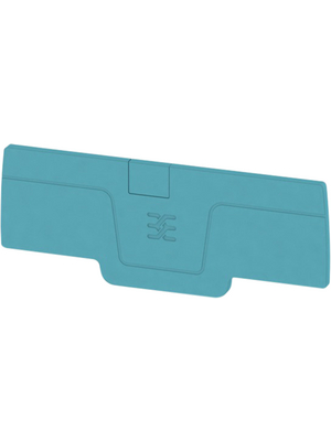 Weidmller - AEP 4C 2.5 BL - 1521640000 - End plate N/A 76 x 2.1 x 29 mm blue A, AEP 4C 2.5 BL - 1521640000, Weidmller