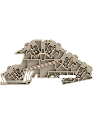 Weidmller - ZDL 2.5 S/L/L/PE - 1720810000 - Terminal block Z Series N/A Dark Beige, 0.5...4 mm2, ZDL 2.5 S/L/L/PE - 1720810000, Weidmller