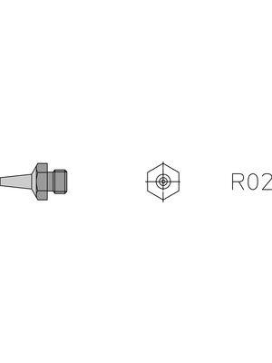 Weller - R02 - Hot air nozzle, R02, Weller