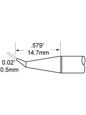 Metcal - SFP-CNB05 - Soldering Rework Cartridge Conical 390 C, SFP-CNB05, Metcal