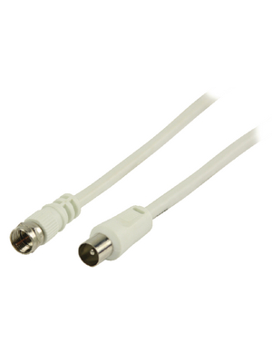 Valueline - VLSP41800W15 - Antenna Cable 1.50 m F-Male / Coax Male, VLSP41800W15, Valueline