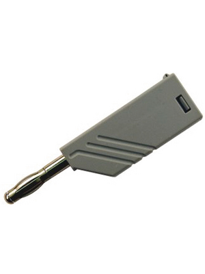 SKS Kontakttechnik - LAS N WS GRAU / GREY - Plug ? 4 mm grey CAT I N/A, LAS N WS GRAU / GREY, SKS Kontakttechnik