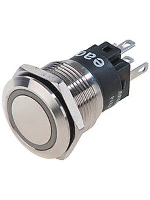 EAO - 82-5151.1126 - Pushbutton illuminated stainless steel 19 mm 250 VAC 3 A 1 change-over (CO), 82-5151.1126, EAO