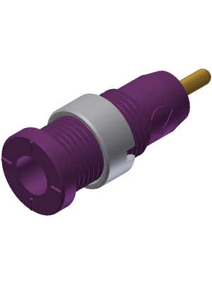 SKS Kontakttechnik - MSEB 2630 S1,9 AU VIOLETT / VI - Safety socket ? 2 mm violet CAT III N/A, MSEB 2630 S1,9 AU VIOLETT / VI, SKS Kontakttechnik