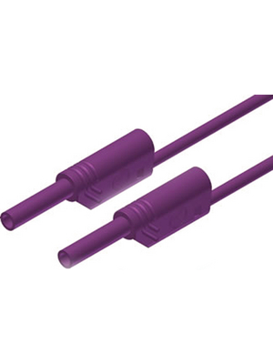 SKS Kontakttechnik - MVL S WS 100/1 AU VIOLETT / VI - Safety test lead ? 2 mm violet 100 cm 1 mm2 CAT III, MVL S WS 100/1 AU VIOLETT / VI, SKS Kontakttechnik