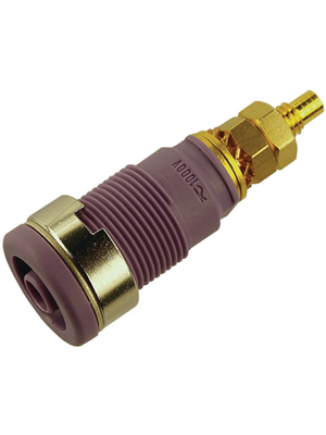 SKS Kontakttechnik - SEB 2600 G M4 VIOLETT / VIOLET - Safety socket ? 4 mm violet CAT III N/A, SEB 2600 G M4 VIOLETT / VIOLET, SKS Kontakttechnik