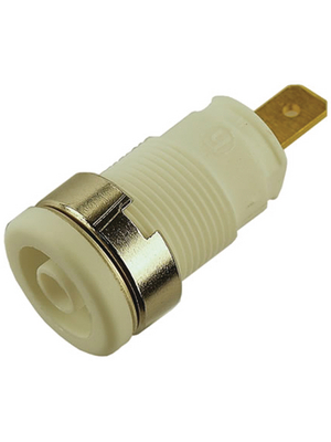 SKS Kontakttechnik - SEB 2610 F4,8 WEISS / WHITE - Safety socket ? 4 mm white CAT III N/A, SEB 2610 F4,8 WEISS / WHITE, SKS Kontakttechnik