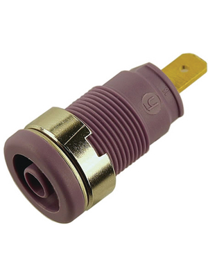 SKS Kontakttechnik - SEB 2610 F4,8 VIOLETT / VIOLET - Safety socket ? 4 mm violet CAT III N/A, SEB 2610 F4,8 VIOLETT / VIOLET, SKS Kontakttechnik