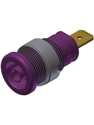 SKS Kontakttechnik - SEB 2620 F6,3 VIOLETT / VIOLET - Safety socket ? 4 mm violet CAT III N/A, SEB 2620 F6,3 VIOLETT / VIOLET, SKS Kontakttechnik