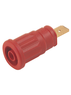 SKS Kontakttechnik - SEP 2620 F6,3 ROT / RED - Safety socket ? 4 mm red CAT III N/A, SEP 2620 F6,3 ROT / RED, SKS Kontakttechnik