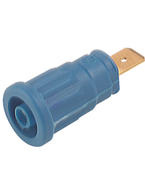 SKS Kontakttechnik - SEP 2620 F6,3 BLUE - Safety socket ? 4 mm blue CAT III N/A, SEP 2620 F6,3 BLUE, SKS Kontakttechnik