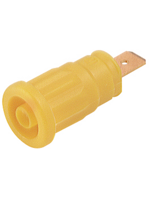 SKS Kontakttechnik - SEP 2620 F6,3 YELLOW - Safety socket ? 4 mm yellow CAT III N/A, SEP 2620 F6,3 YELLOW, SKS Kontakttechnik