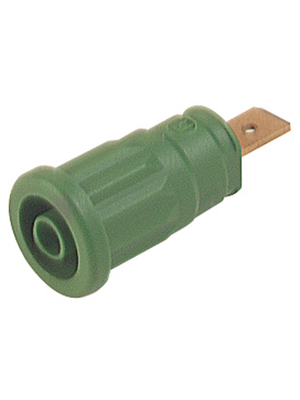 SKS Kontakttechnik - SEP 2620 F6,3 GREEN - Safety socket ? 4 mm green CAT III N/A, SEP 2620 F6,3 GREEN, SKS Kontakttechnik