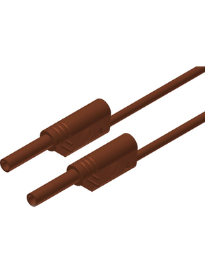 SKS Kontakttechnik - MVL S WS 200/1 BROWN - Safety test lead ? 2 mm brown 200 cm 1 mm2 CAT III, MVL S WS 200/1 BROWN, SKS Kontakttechnik