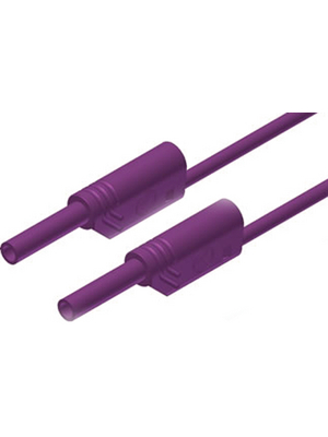 SKS Kontakttechnik - MVL S WS 25/1 VIOLET - Safety test lead ? 2 mm violet 25 cm 1 mm2 CAT III, MVL S WS 25/1 VIOLET, SKS Kontakttechnik