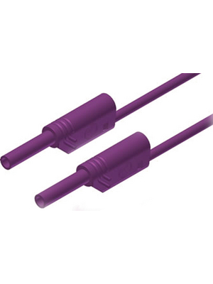 SKS Kontakttechnik - MVL S WS 50/1 AU VIOLET - Safety test lead ? 2 mm violet 50 cm 1 mm2 CAT III, MVL S WS 50/1 AU VIOLET, SKS Kontakttechnik