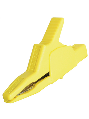 SKS Kontakttechnik - AK 2 B 2540 I GELB / YELLOW - Crocodile clip ? 4 mm yellow 1000 VAC 1000 VDC, 32 A, AK 2 B 2540 I GELB / YELLOW, SKS Kontakttechnik