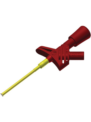 SKS Kontakttechnik - KLEPS 1600 ROT / RED - Test clip ? 2 mm red 1000 VAC 1000 VDC, 3 A, KLEPS 1600 ROT / RED, SKS Kontakttechnik