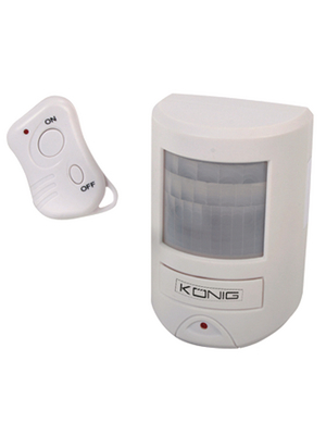 Koenig - SEC-APR20 - Motion sensor with 130 dB siren (indoor) 50 x 68 x 105 mm grey, SEC-APR20, K?nig