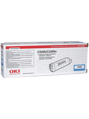 OKI - 43034807 - Toner Cyan, 43034807, OKI