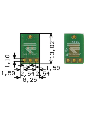 Roth Elektronik - RE909 - Prototyping board FR4 Epoxide + chem. Au, RE909, Roth Elektronik