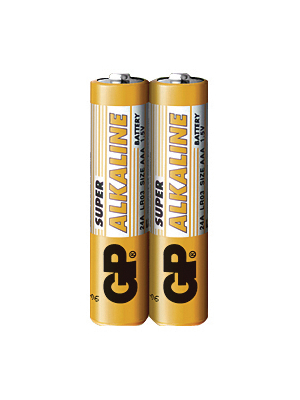 GP Batteries - GP 24A-S2 / LR03 / AAA - Primary battery 1.5 V LR03/AAA Pack of 2 pieces, GP 24A-S2 / LR03 / AAA, GP Batteries