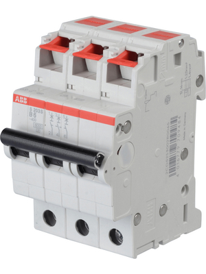 ABB - S203S-B6 - Miniature Circuit Breaker 6 A 3, Circuit tripping B, S203S-B6, ABB