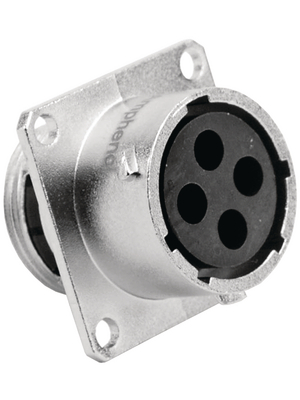 Amphenol - RT0014-4SNH - Square flange receptacle RT360 Poles=4 N/A Female Housing size14, RT0014-4SNH, Amphenol