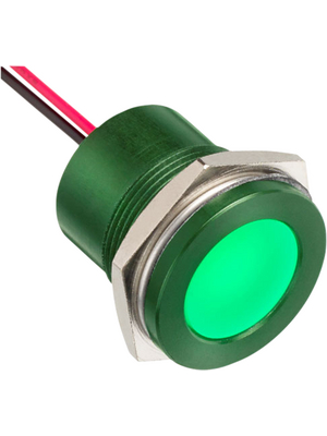 Apem - Q22F5AGXXSG12AE - LED Indicator bright / green 12 VAC/DC, Q22F5AGXXSG12AE, Apem