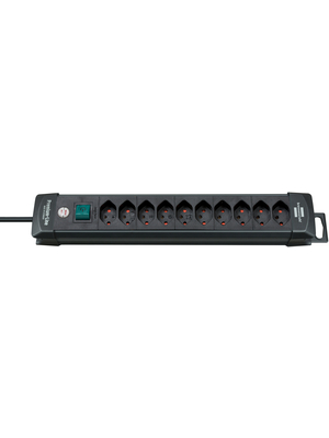 Brennenstuhl - 6112010 - Outlet strip, 1 Switch, 10xType 13, 3 m, Type 12, 6112010, Brennenstuhl