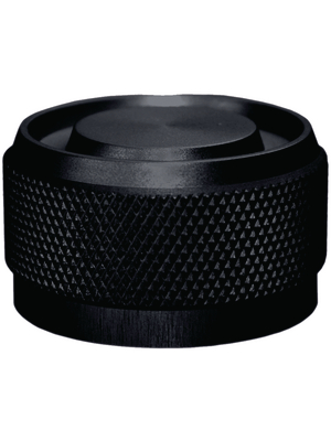 Elma - K1-RB-B60 - Aluminium Knob black 28.6 mm, K1-RB-B60, Elma