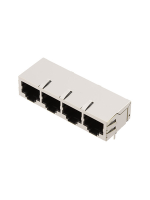 Encitech Connectors - RJJS-88-442-E9H-002 - Multiport Modular Jack 4-Port 8/8, RJJS-88-442-E9H-002, Encitech Connectors