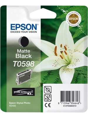 Epson - C13T05984010 - Ink T0598 black matt, C13T05984010, Epson