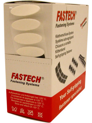 Fastech - B12-EC01005 - Self-adhesive hook-and-loop fasteners white 5.0 m x12 mm, B12-EC01005, Fastech