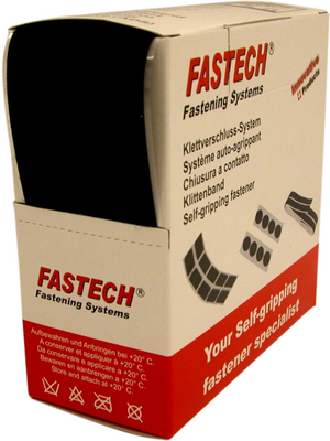 Fastech - B50-SK-L-999905 - Self-adhesive loop fasteners black 5.0 m x50 mm, B50-SK-L-999905, Fastech