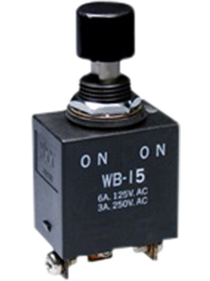 NKK - WB15T - Push-button switch, on-(on), Screw Terminal, WB15T, NKK