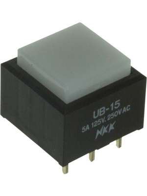 NKK - UB-15SKP4N-LWS - Push-button switch on-(on) 1P, UB-15SKP4N-LWS, NKK