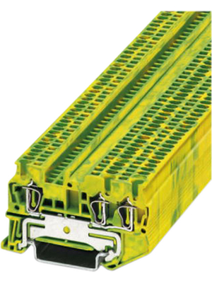 Phoenix Contact - ST 1,5-TWIN-PE - Feed-through terminal block N/A green-yellow, 0.08...1.5 mm2, 3031144, ST 1,5-TWIN-PE, Phoenix Contact