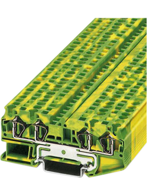 Phoenix Contact - ST 4-QUATTRO-PE - Feed-through terminal block N/A green-yellow, 0.08...4.0 mm2, 3031461, ST 4-QUATTRO-PE, Phoenix Contact