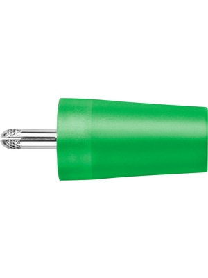 Schtzinger - SURB 2112 NI / GN - Safety adapter ? 4 mm green 1000 V, 32 A, CAT II 45.6 mm, SURB 2112 NI / GN, Schtzinger