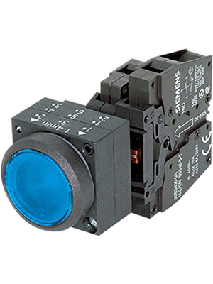 Siemens - 3SB3221-0AA51 - Illuminated pushbutton, complete, blue, 3SB3221-0AA51, Siemens