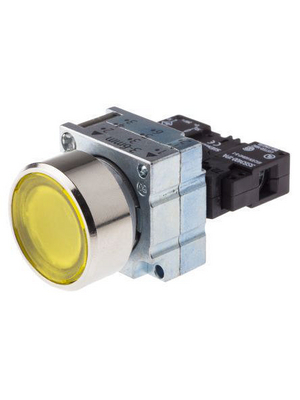 Siemens - 3SB3645-0AA31 - Pushbutton flat with LED, complete, yellow, 3SB3645-0AA31, Siemens