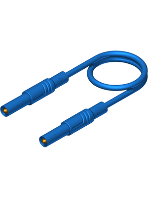 SKS Kontakttechnik - MLS SIL GG 100/1 blue - Test lead ? 4 mm blue 100 cm 1 mm2 CAT III, MLS SIL GG 100/1 blue, SKS Kontakttechnik