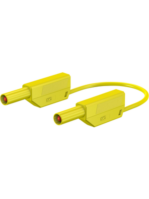 Staeubli Electrical Connectors - SLK410-E/N/SIL 100cm gelb/yellow - Test lead 100 cm yellow, SLK410-E/N/SIL 100cm gelb/yellow, St?ubli Electrical Connectors