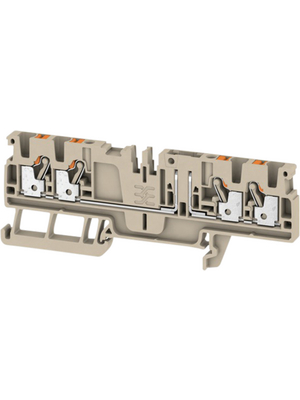 Weidmller - ADT 2.5 4C W/O DTLV - 1989950000 - Test disconnect terminal block N/A Dark Beige, 0.5...2.5 mm2, ADT 2.5 4C W/O DTLV - 1989950000, Weidmller