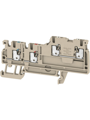 Weidmller - AIO21 1.5 SI - 1992260000 - Terminal Block Dark Beige, 0.5...1.5 mm2, AIO21 1.5 SI - 1992260000, Weidmller