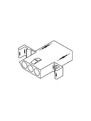 Molex - 1396-R1 / 0309-1032 - Receptacle housing Pitch5.03 mm Poles 1 x 3 Standard .093", 1396-R1 / 0309-1032, Molex