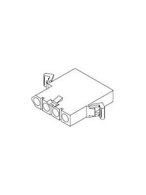 Molex - 1991-04R1 / 1909-1042 - Receptacle housing Pitch6.30 mm Poles 1 x 4 Standard .093", 1991-04R1 / 1909-1042, Molex